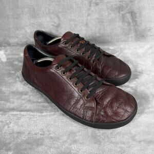 Birchbury Bramfords Barefoot Sneaker Shoes Mens US 11.5 Brown Leather Slip-on